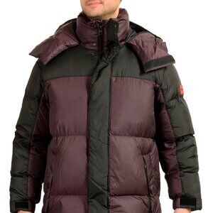 Hugo Boss "Melmus2341" Purple Down Hooded Parka Jacket Coat US M IT 50
